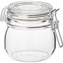 OEM Korken Kapaklı Kavanoz, 0,5 L (Şeffaf Cam)