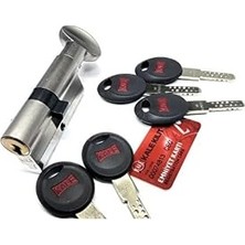 TeknoKapsül Kale Kilit Tüpten Şifreli Mandal Topuzlu Silindir 68MM 26 ve 10 ve 32 5 Anahtarlı Sarı Blisterli