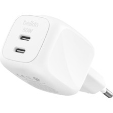 OEM Smartprotect 2 Portlu Usb-C Şarj Cihazı 67 W, Çift Portlu Gan Şarj Cihazı, 2 M Usb-C Kablo Dahildir, Macbook, iPhone 17, iPad Pro, Chromebook, Galaxy S25 Ultra, Pixel 10 Için Hızlı Şarj, Beyaz