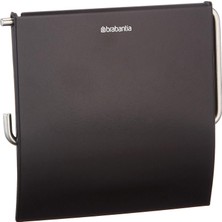 TeknoKapsül Brabantia 108600 Tuvalet Kağıdı Tutacağı, Paslanmaz Çelik, Mat Siyah, 30 x 20 x 10 cm