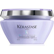TeknoKapsül Kerastase Blond Absolu Masque Ultra-Violet Saç Bakım Maskesi, 200ML Çiçekli Mor