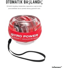 OEM Gyro Ball Bilek Güçlendirici, Otomatik Başlatma, Taşınabilir El Egzersiz Topu, Ön Kol Güçlendirme Rehabilitasyon ve Kas Güçlendirme Için,