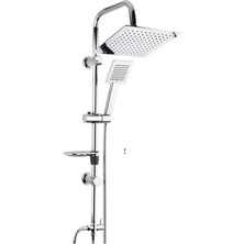 OEM Modern Duş Sistemi Seti, Tepe Duş Başlığı ve El Duşu, Pirinç Yönlendirici, Paslanmaz Çelik, Abs Sabunluklu (Ckkrom Dubai)