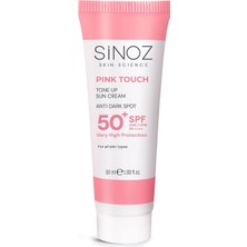 OEM Pink Touch SPF50+ Cilt Aydınlatıcı Pembe Yüz Güneş Kremi 50ML-TÜM Ciltler Için-Pa++++