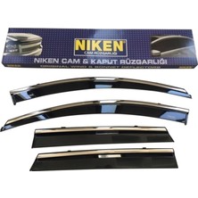 TeknoKapsül Niken Dacia Duster Kromlu Cam Rüzgarlığı 4'lü Set (2010-2017) Niken