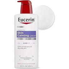 TeknoKapsül Eucerin Skin Sakinleştirici Losyon - Kuru, Kaşıntılı Ciltler Için Tam Vücut Losyonu, Doğal Yulaf Ezmesi Zenginleştirilmiş - 16.9 Fl. Oz Pompa Şişesi
