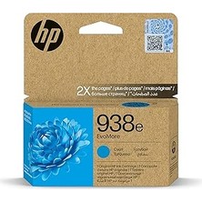 TeknoKapsül Hp 938E Evomore Orijinal Cam Göbeği Mürekkep Kartuşu 4S6X9PE Officejet Pro 9720, 9730, 9120, 9120B, 9110B, 9130, 9130B Yazıcılar Için