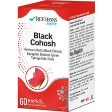 Referans Black Cohosh 60 Kapsül İçerik Bilgisi ile Zenginleştirilmiş Takviye Edici Gıda