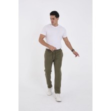 Erkek Üç Iplik Basic Eşofman Pantolon - Haki Mariposa Secret
