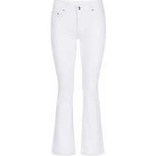 Double 2199 Beyaz Kadın Jean Pantolon 27KD52000115