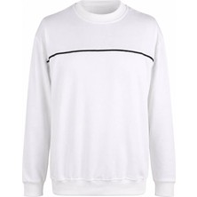 Trender Biyeli Basic O Yaka Ekru Erkek Sweatshirt 27KDT1000001
