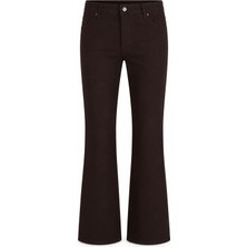 Double 2199 Kahverengi Kadın Jean Pantolon 27KD52000115