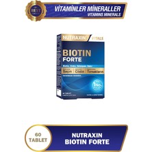 Nutraxin Biotin Forte 5.000 Mcg 60 Tbl - Biyotin, Çinko, Selenyum, Bakır