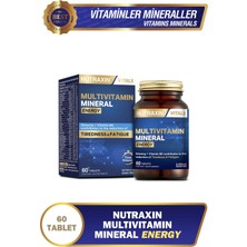 Nutraxin Multivitamin Mineral Energy Complex 60 Tbl - Magnezyum, Taurin, Kolin, Panax Ginseng, Q10