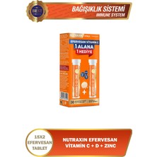 Nutraxin Vitamin C D Zinc 15 Efervesan Tablet - 1 Alana 1 Hediye Avantajlı Paket