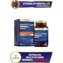 Nutraxin Multivitamin Mineral Immune Complex 60 Tbl - Magnezyum, C, D, Zinc, Demir, B12, Kolin, İyot