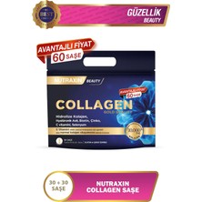 Nutraxin Collagen 60 Saşe 10.000 Mg Tip 1 Tip 3 Ananas Aromalı Avantajlı Çanta Set 60 Günlük Kullanım