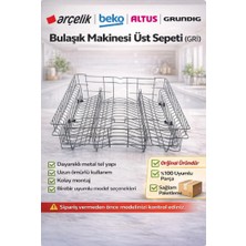 Arçelik Bulaşık Makinesi Üst Sepet - 1799504300 Paslanmaz Çelik Malzeme Özellikleri ile
