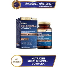 Nutraxin Multimineral Complex 60 Tablet Magnezyum, Kalsiyum, Çinko, Demir, İyot, Krom