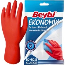Beybi Ekonomik Temizlik Eldiveni Çift - No: 10 - x 12 Adet