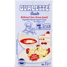 Ovalette Gusto Bitkisel Sıvı Krem Şanti 1 L