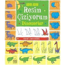 1001 Çiçek Kitaplar Adım Adım Resim Çiziyorum - Dinozorlar