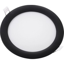 ZMR-204 12W Siyah Kasa Slım Panel 2 Adet