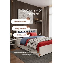 Renazzo Mobilya Stark 4 Çekmeceli Çift Kişilik Mdf Karyola