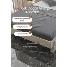 Renazzo Mobilya Lotus New Model Masif Ahşap Karyola Kolay Kurulum Fırınlanmış Ithal Sibirya Çamı 120X200 Yatak Uyumlu
