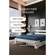 Renazzo Mobilya Lotus 4 Çekmeceli Çift Kişilik Mdf Karyola