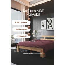 Renazzo Mobilya Lotus Çift Kişilik Mdf Karyola