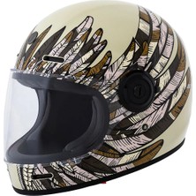 Torc T-1 Newport Wings Olive Kapalı Motosiklet Kaskı Yeşil