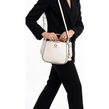 Guess Kadın Çanta Beyaz Kova Model El Çantası