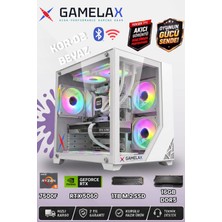 Gamelax Kor-02 Beyaz Amd Ryzen5 7500F RTX5060 8gb 16GB Ddr5 Ram 1tb M.2 SSD 240MM Sıvı Soğutma Wi-Fi Masaüstü Gaming Bilgisayarı