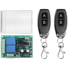 Emay Center Qiaochip 433 Mhz 2 Kanal Ac 220V Rf Alıcı ve 2 Kumandalı Set