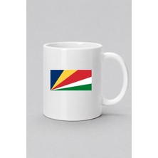 Bahriyeli Collection  Seyşeller Bayrağı Baskılı Kupa Bardak