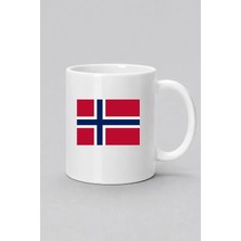 Bahriyeli Collection  Svalbard ve Jan Mayen Bayrağı Baskılı Kupa Bardak