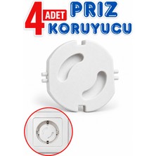 Dünya Sünger 4 Adet Priz Koruyucu Çocuk Güvenlik Kapağı –  Döner Mekanizmalı Elektrik Prizi Emniyet Koruması, Bebek ve Çocuklar Için Priz Kapatıcı
