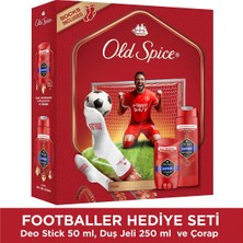 Old Spice Footballer Giftset (Captain Deo Stick 50 Ml, Duşjeli 250 ml ve Çorap)