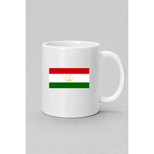 Bahriyeli Collection  Tacikistan Bayrağı Baskılı Kupa Bardak