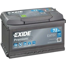 Exide Premium Efb Ss Düz Tırnaklı 72 Ah Akü EXD-EL7010