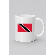 Bahriyeli Collection  Trinidad ve Tobago Bayrağı Baskılı Kupa Bardak