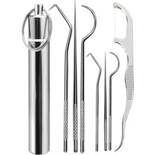 Buffer® 7 Parça Paslanmaz Çelik Ağız Diş Tartar Sökücü Temizlik Bakım Seti Sağlam ve Kullanışlı