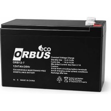 Orbus Eco / 12V 7 Ah Kuru Akü (Ups Için Kullanılmaz)