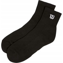 Wilson Unisex Quarter Siyah Çorap L (43-46) WU00015511BKAL