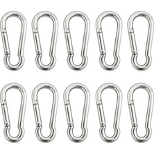 Badem10 (10 Adet) 5 mm Mini Karabina Kilitsiz Metal Klips Kanca Kamp Dağcılık Outdoor Yardımcı Ekipman