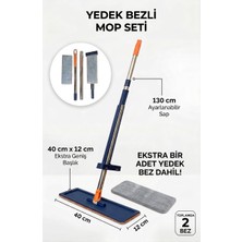 Dofix Yedek Mop Bezli 130 cm Uzun Saplı Pratik Temizlik Mopu