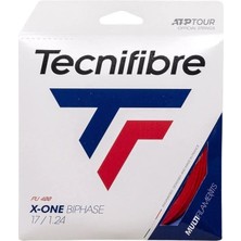 Tecnifibre X-One Biphase Pu 17/1.24 Kırmızı Tekli Kordaj