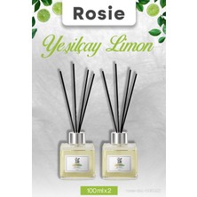 2 Adet Yeşilçay Limon Rosie Çubuklu Oda Kokusu 100 ml