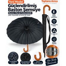 Toptancı Amca rw-091 Şemsiye 100 cm Çap 24 Ribs 3 mm Kalınlıkta Fiber Teller Protokol Şık Şemsiye Askı Kılıflı Su Geçirmez Uv Kumaşlı